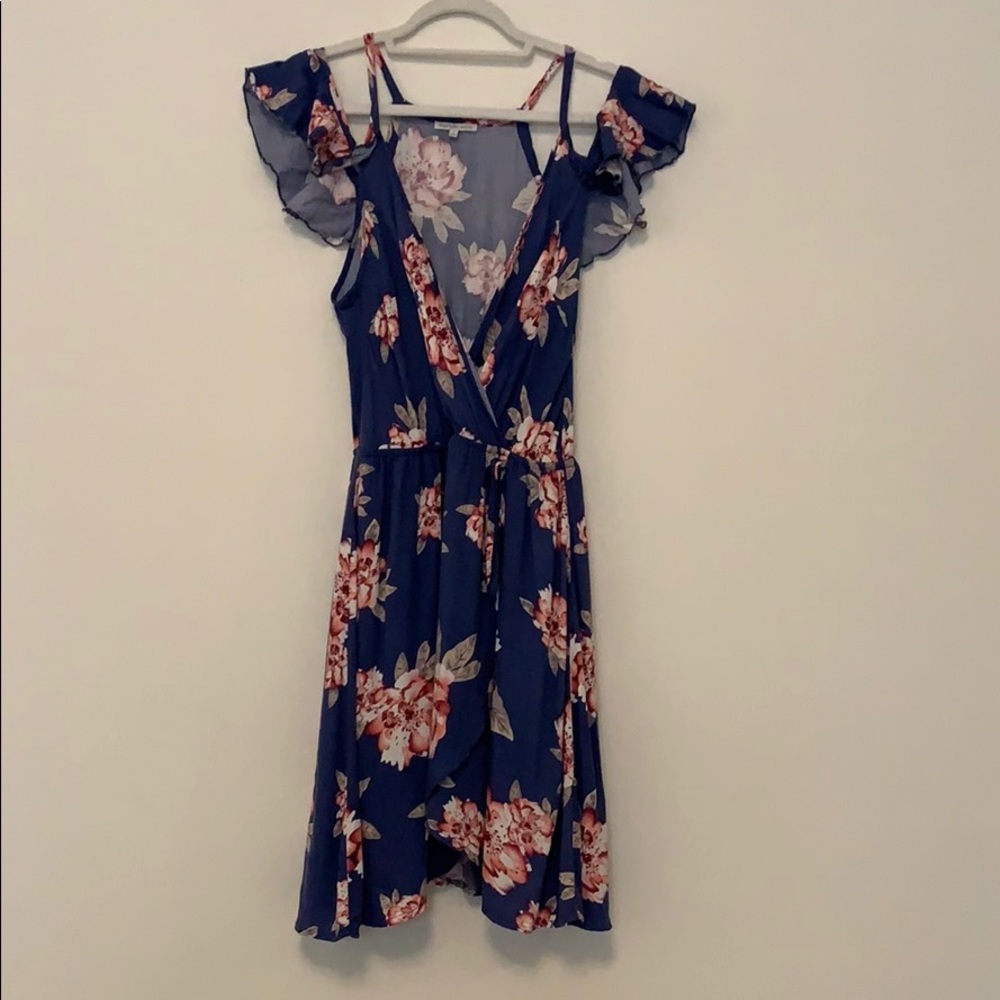 Blue/pink Floral dress